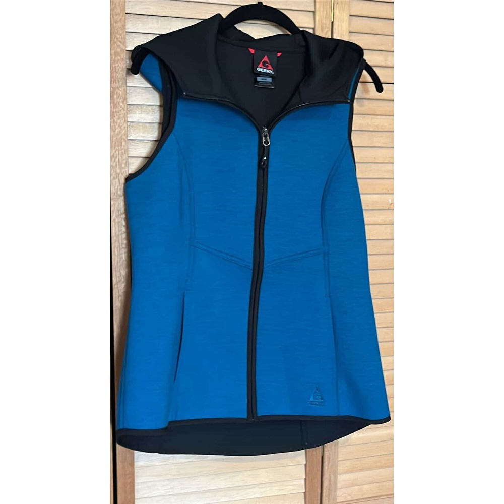Gerry Women's Hooded Vest Teal SZ M Ski Snowboard Outdoor Gear Hipster Style